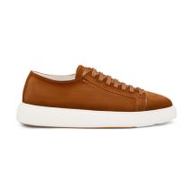 Santoni Sneaker En Daim Orange Pour Homme, Taille: 46.5-47