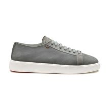 Santoni Grüne Sneakers Für Herren Aus Wildleder Grau, Größe: 46.5-47