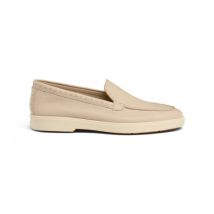 Santoni Mocassin Pour Femme En Cuir Lisse Rose, Taille: 40.5