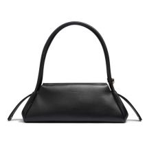 Santoni Schwarze Schultertasche Aus Leder, Größe: Einheitsgröße