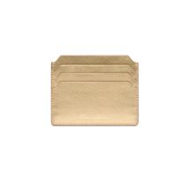 Santoni Porte-cartes En Cuir Lamé Doré, Taglia: Unique