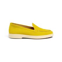 Santoni Mocassin En Daim Jaune Pour Femme, Taille: 37.5