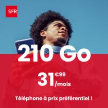 Forfait Mobile SFR 210 Go 5G