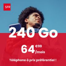 Forfait Mobile SFR 240 Go 5G