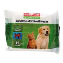 Beaphar Protezione Naturale Salviette all'Olio di Neem per cane e gatto