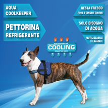 Aqua Coolkeeper Pettorina Survival refrigerante Pacific Blue per cane ULTIMI PEZZI