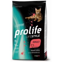 Prolife Salmone e Riso Adult Cat Nutrigenomic crocchette gatto 400g