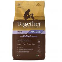 Together Mature Mini Pollo fresco e riso crocchette cane senior Formato 2 Kg