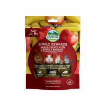 Oxbow Simple Rewards Baked Treats con Mela e Banana 85g snack per roditori