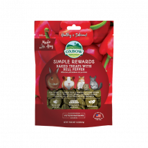 Oxbow Simple Rewards Baked Treats con Peperone Rosso 85g snack per roditori