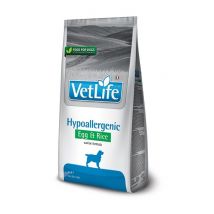 Vet Life Farmina Hypoallergenic Egg and Rice crocchette dietetiche cane Formato 2 Kg