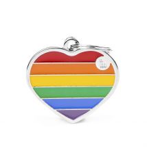 Medaglietta Rainbow Cuore Grande