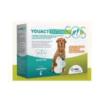 Youact Entero SOS 14 bustine per la riduzione dei disturbi acuti intestinali di cane e gatto