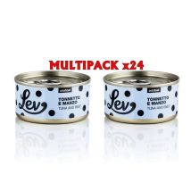 Lev Tonnetto e Manzo 70g umido gatto Formato 24 x 70g
