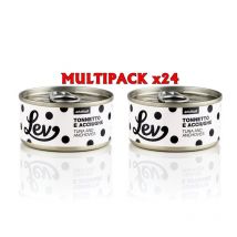 Lev Tonnetto e Acciughine 70g umido gatto Formato 24 x 70g