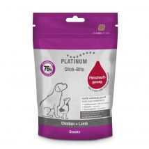 Platinum Click-Bits Chicken & Lamb 150g snack cane Formato 12 x 150g