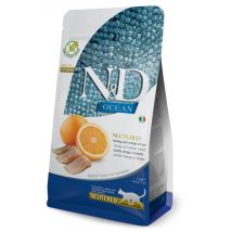 N&D Neutered Aringa e Arancia 300g Grain Free crocchette gatto