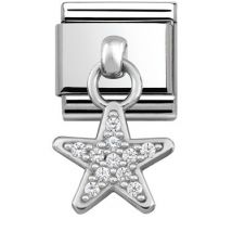 Nomination Silver Hanging Star Charm