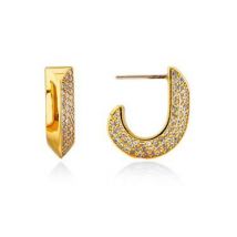 Kate Spade New York Gold Crystal Huggie Earrings