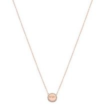 Argento Rose Gold Mum Disc Necklace