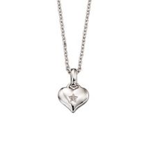 Little Star Bella Diamond Heart Necklace