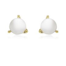 Kate Spade New York Gold Pearl Trio Prong Earrings
