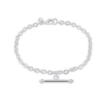 Argento Silver T-Bar Bracelet