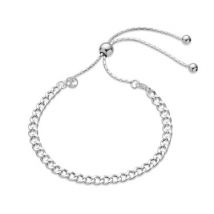 Argento Recycled Silver Classic Chain Pull Bracelet