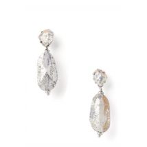 Kate Spade New York Silver Crystal Rock Drop Earrings