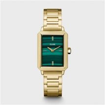 CLUSE Green + Gold Fluette Bracelet Watch