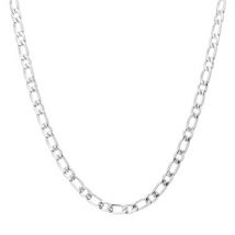 Over & Over 7mm Silver Steel Chain Necklace