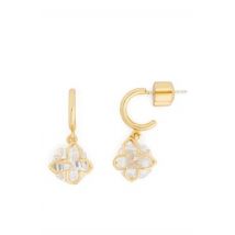 Kate Spade New York Gold Crystal Butterfly Huggie Earrings