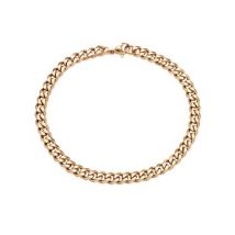 Over & Over 5mm Gold Steel Chain Bracelet