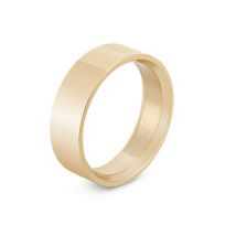 Over & Over Gold Steel Band Ring