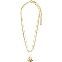 Pilgrim Gold Willpower Layered Coin Necklace