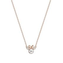 Disney Rose Gold Crystal Minnie Mouse Necklace