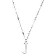 ChloBo Silver Iconic J Initial Necklace
