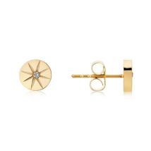 Over & Over Gold North Star Stud Earrings