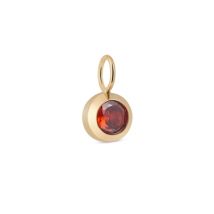 Over & Over Gold January Birthstone Charm