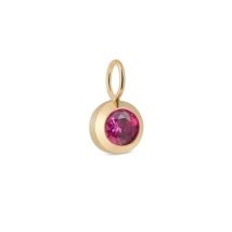 Over & Over Gold July Birthstone Charm