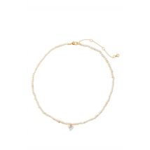 Kate Spade New York Gold Pearl Crystal Heart Necklace