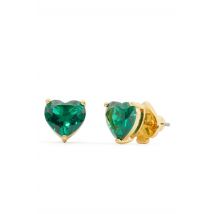 Kate Spade New York Green Crystal Heart Earrings