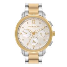 Olivia Burton Sports Luxe Silver + Gold Bracelet Watch