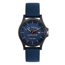 Ted Baker Mens Blue Silicone Strap Watch