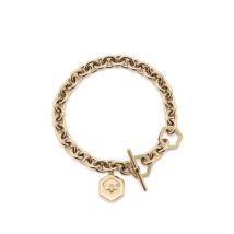 Olivia Burton Gold Bee and Honeycomb Toggle Bracelet