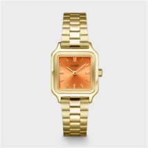 CLUSE Gold Gracieuse Petite Square Apricot Watch
