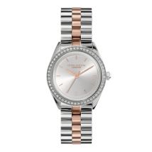 Olivia Burton Bejewelled Stainless Steel & Rose Gold Bracelet Watch