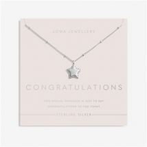 Joma Sterling Silver Congratulations Star Necklace