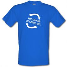 Keep Calm And Do A Barrel Roll male t-shirt.