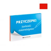 PRZYCZEPKI - czerwone karteczki elektrostatyczne - 100 szt.